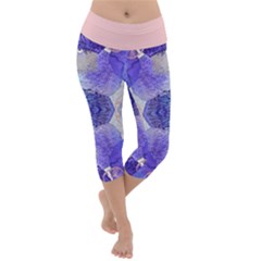 Underwater Vibes Lightweight Velour Capri Yoga Leggings by gloriasanchez