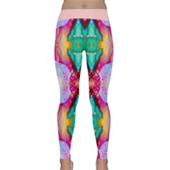 Colorful Abstract Painting E Classic Yoga Leggings by gloriasanchez