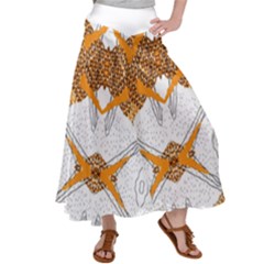 Abstract African Pattern Satin Palazzo Pants by gloriasanchez