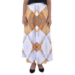 Abstract African Pattern Flared Maxi Skirt by gloriasanchez