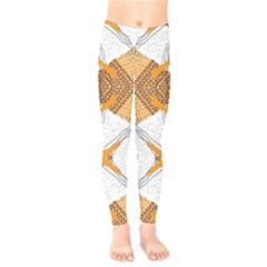 Abstract African Pattern Kids  Leggings by gloriasanchez