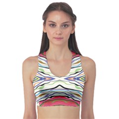 Bohemian Colorful Pattern B Sports Bra by gloriasanchez