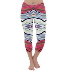 Bohemian Colorful Pattern B Capri Winter Leggings  by gloriasanchez