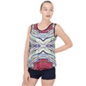 Bohemian Colorful Pattern B Bubble Hem Chiffon Tank Top View1