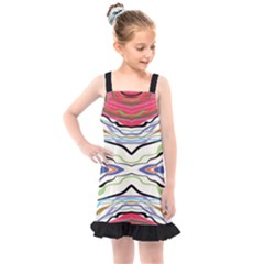 Bohemian Colorful Pattern B Kids  Overall Dress by gloriasanchez