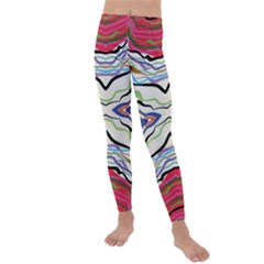 Bohemian Colorful Pattern B Kids  Lightweight Velour Leggings by gloriasanchez