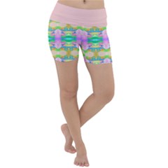 Colorful Neon Pattern  Lightweight Velour Yoga Shorts by gloriasanchez