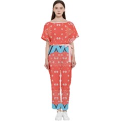 Chic Boho Print E Batwing Lightweight Jumpsuit by gloriasanchez