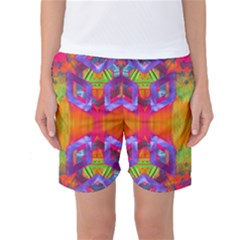 Glitch Futuristic Punk  Women s Basketball Shorts by gloriasanchez