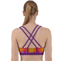 Glitch Futuristic Punk  Back Weave Sports Bra View2