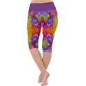 Glitch Futuristic Punk  Lightweight Velour Cropped Yoga Leggings View4