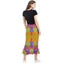 Glitch Futuristic Punk  Maxi Fishtail Chiffon Skirt View2