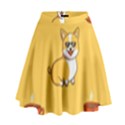 Corgi And Coffee High Waist Skirt View1