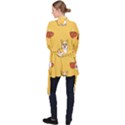 Corgi And Coffee Long Sleeve Velvet Kimono  View2