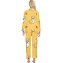 Corgi And Coffee Womens  Long Sleeve Pocket Pajamas Set View2