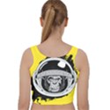 Spacemonkey Velvet Racer Back Crop Top View2