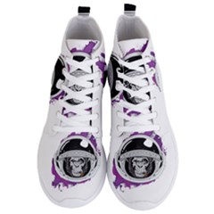 Purple Spacemonkey Men s Lightweight High Top Sneakers by goljakoff