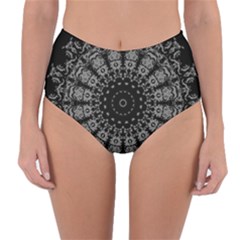 Gothic Mandala Reversible High-waist Bikini Bottoms by MRNStudios