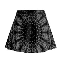 Gothic Mandala Mini Flare Skirt by MRNStudios