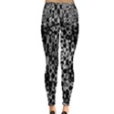 Black And White Modern Abstract Design Inside Out Leggings View2