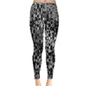 Black And White Modern Abstract Design Inside Out Leggings View3