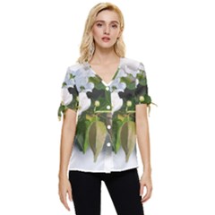 F69ccc07-4684-4c4d-951f-7f1801ec955e Bow Sleeve Button Up Top by SychEva