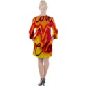  Graffiti Love Open Neck Shift Dress View2