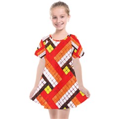 Pop Art Mosaic Kids  Smock Dress by essentialimage365