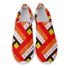 Pop Art Mosaic Women s Slip On Sneakers by essentialimage365