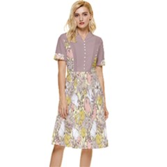 Boho2 Button Top Knee Length Dress by flowerland