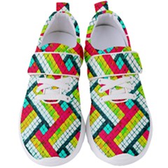 Pop Art Mosaic Women s Velcro Strap Shoes by essentialimage365