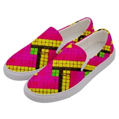 Pop Art Mosaic Men s Canvas Slip Ons by essentialimage365