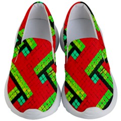 Pop Art Mosaic Kids Lightweight Slip Ons by essentialimage365