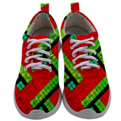 Pop Art Mosaic Mens Athletic Shoes by essentialimage365