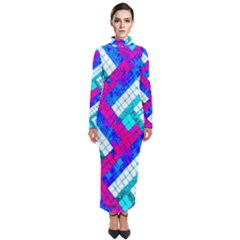 Pop Art Mosaic Turtleneck Maxi Dress by essentialimage365