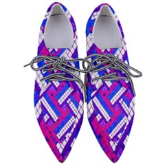 Pop Art Mosaic Pointed Oxford Shoes by essentialimage365