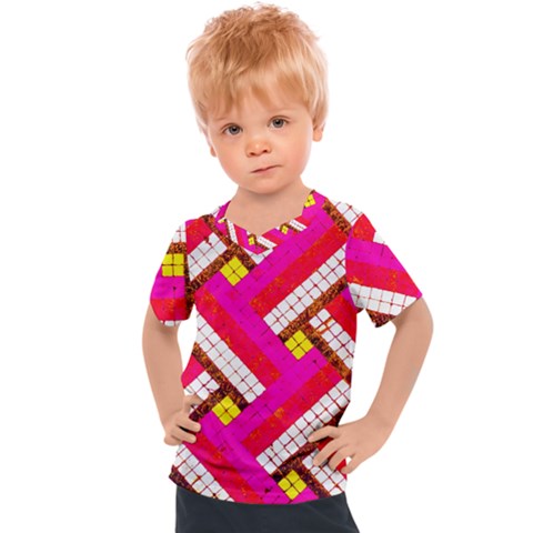 Pop Art Mosaic Kids  Sports Tee by essentialimage365