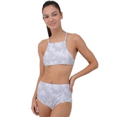 Rose White High Waist Tankini Set by Janetaudreywilson