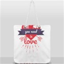 all you need is love Full Print Rope Handle Tote (Large) View1