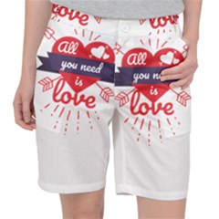 All You Need Is Love Pocket Shorts by DinzDas