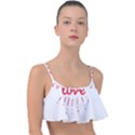 all you need is love Frill Bikini Top View1