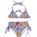 Back To School And Schools Out Kids Pattern Kids  Classic Bikini Set View1