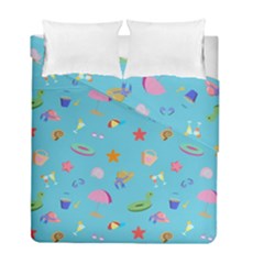 Summer  Beach  The Sun Duvet Cover Double Side (full/ Double Size) by SychEva