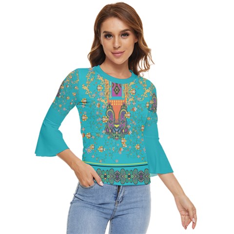 Bohemian Bell Sleeve Top by flowerland