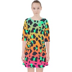 Bright Leopard  Pocket Dress by TanitaSiberia