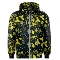 Folk Flowers Art Pattern Floral  Surface Design  Seamless Pattern Men s Zipper Hoodie by Eskimos