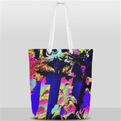 Neon Aggression Full Print Rope Handle Tote (small) by MRNStudios