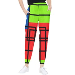 Colorful Rectangle Boxes Tapered Pants by Magicworlddreamarts1