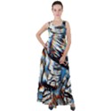 Rainbow Vortex Empire Waist Velour Maxi Dress View1