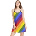 Lgbt Pride Motif Flag Pattern 1 Summer Frill Dress View1